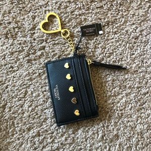 Victoria’s Secret Keychain card case with hearts